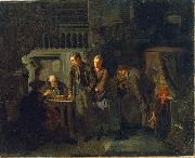 Carl d Unker The Pawn Shop oil painting